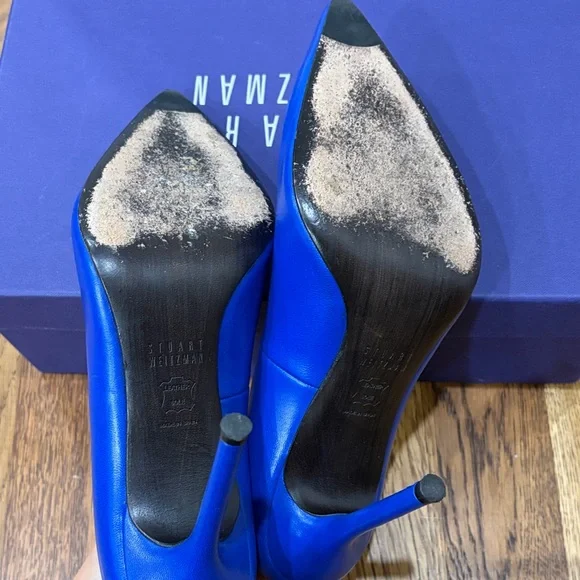 Stuart Weitzman Blue Heels - Picture 6 of 7